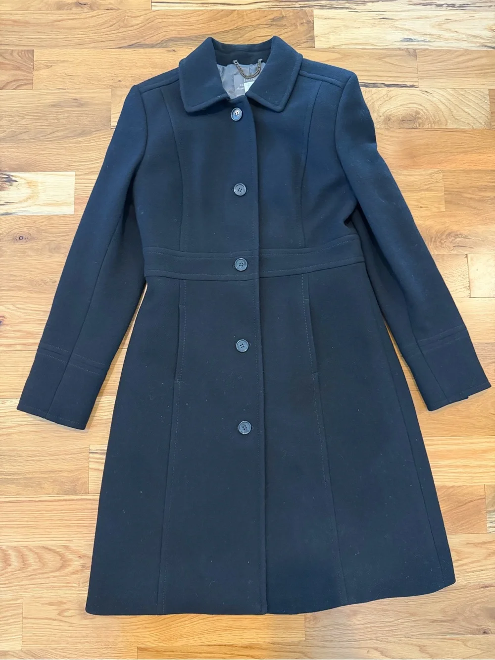 J. Crew Classic Lady Day Coat Italian Double Cloth Thinsulate Size 6 - Picture 2 of 9